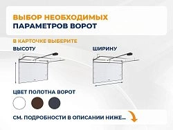 Cекционные ворота 2500х2050 мм антрацитовые DoorHan RSD02